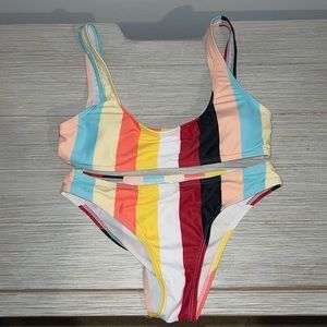 Striped Bikini Set